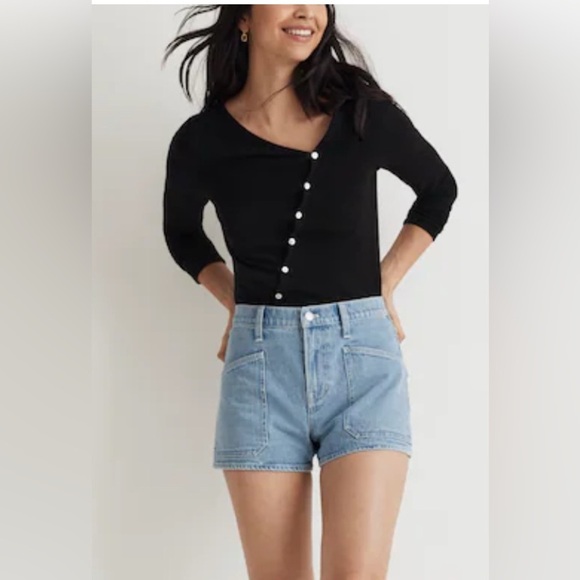 Madewell The Perfect Vintage Short Length Mom Jean Short Size 29 F39 - Picture 1 of 8